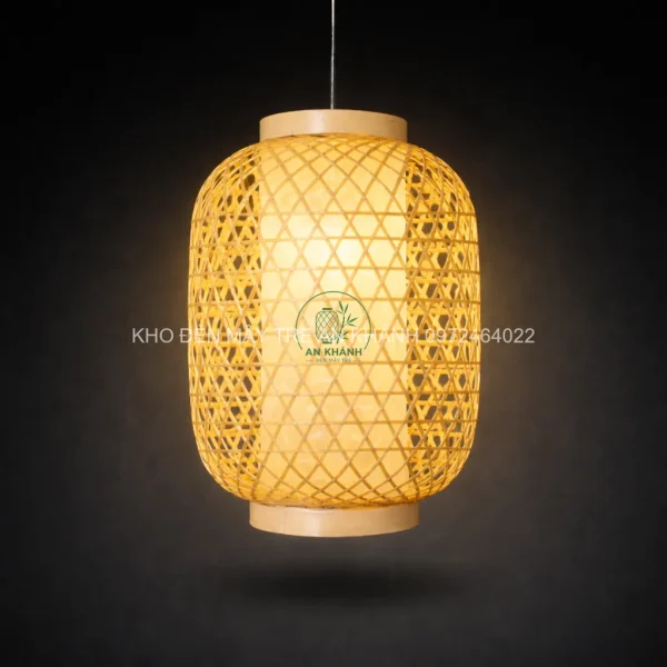 Đèn thả tre hình bí mắt cáo T84
