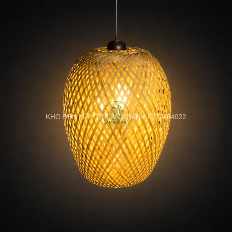 Đèn thả tre hình nhót