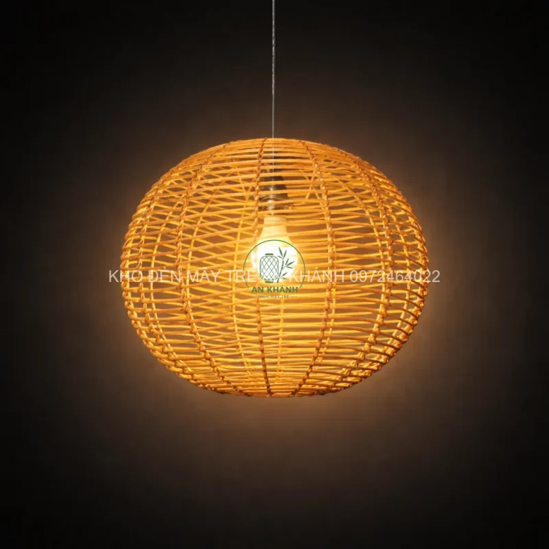 Đèn mây hình cầu 1 lớp