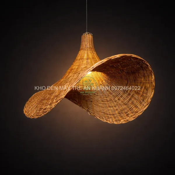 Đèn thả mây hình nón