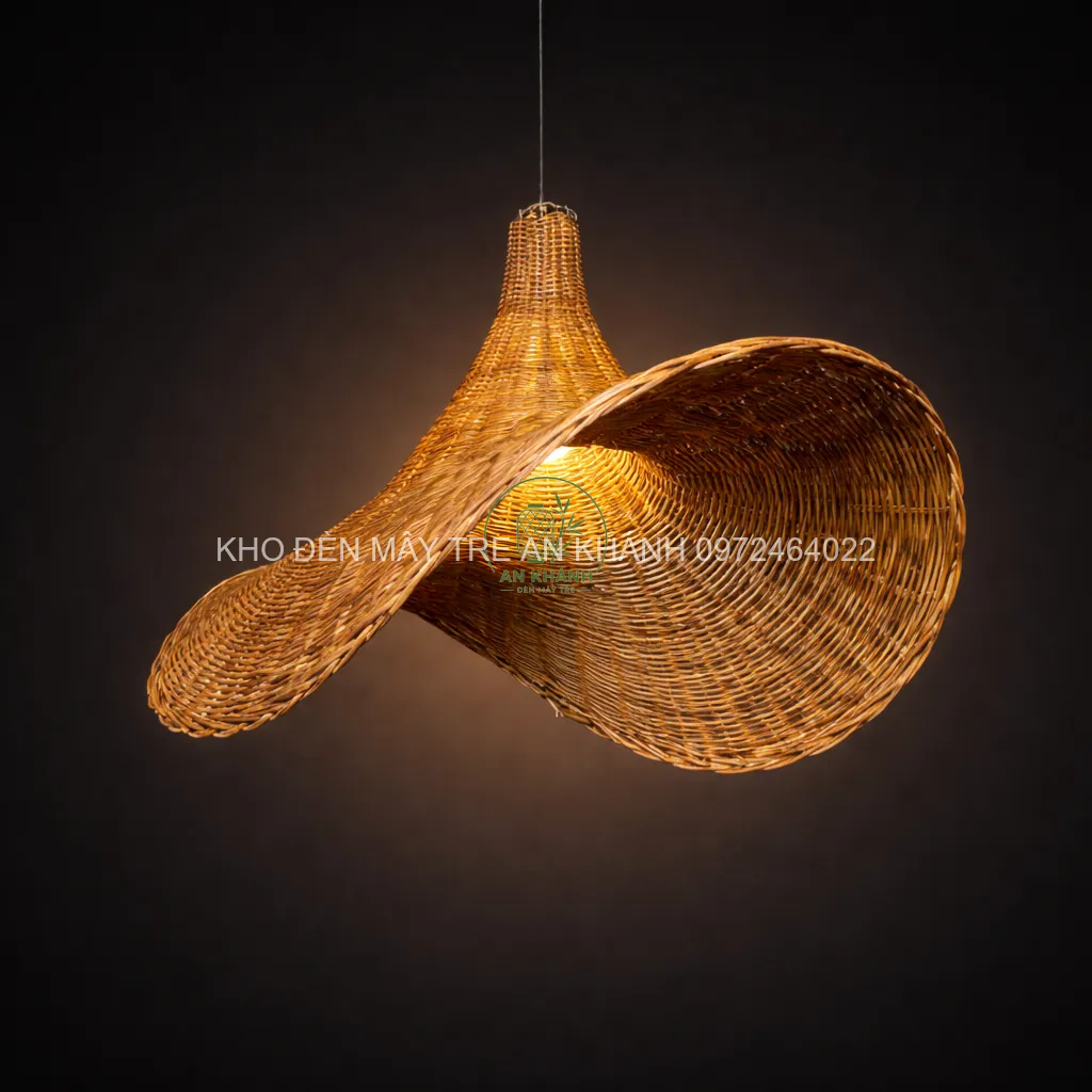 Đèn thả mây hình nón