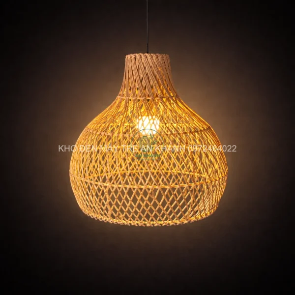 Đèn thả mây thủ công nghệ thuật