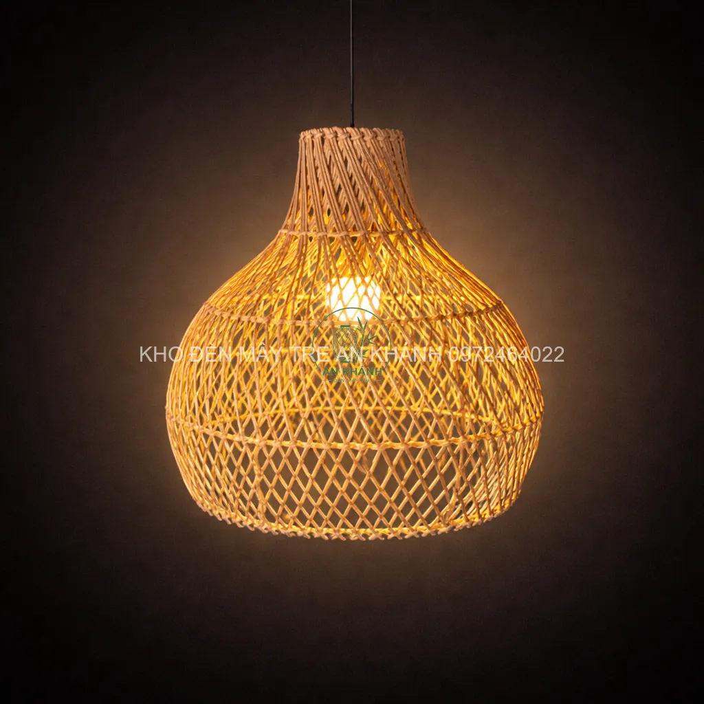 Đèn thả mây thủ công nghệ thuật